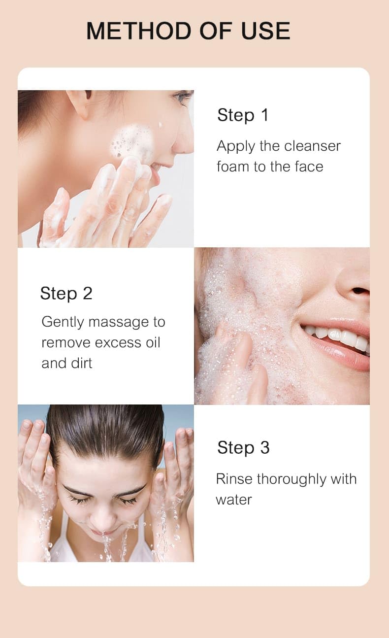 Mashata Amino Acid Facial Cleanser - 10.14oz Gentle Foaming Face Wash for Oily, Sensitive and Acne-Prone Skin - Hydrating Vegan Skincare with Natural Ingredients