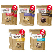simplyFUEL Whole Food Protein Balls with Probiotics - Chocolate Coconut Peanut Butter Snacks - 8g Protein Snack - Gluten Free Energy Balls