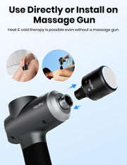 Percussion Massage Gun Deep Tissue with Heat and Cold, Portable Handheld Muscle Massager, Percussion Back Body Masajeador 12mm Amptitude for Athletes, Runner, Gifts for Men Women