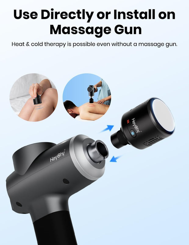 Percussion Massage Gun Deep Tissue with Heat and Cold, Portable Handheld Muscle Massager, Percussion Back Body Masajeador 12mm Amptitude for Athletes, Runner, Gifts for Men Women