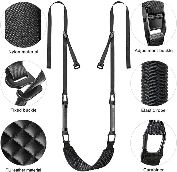 Kipika Heavy Duty Wall Mounted Doorway Pull Up Bar, Multifunctional Chin Up Bar, Portable Fitness Door Bar, Body Workout Home Gym System