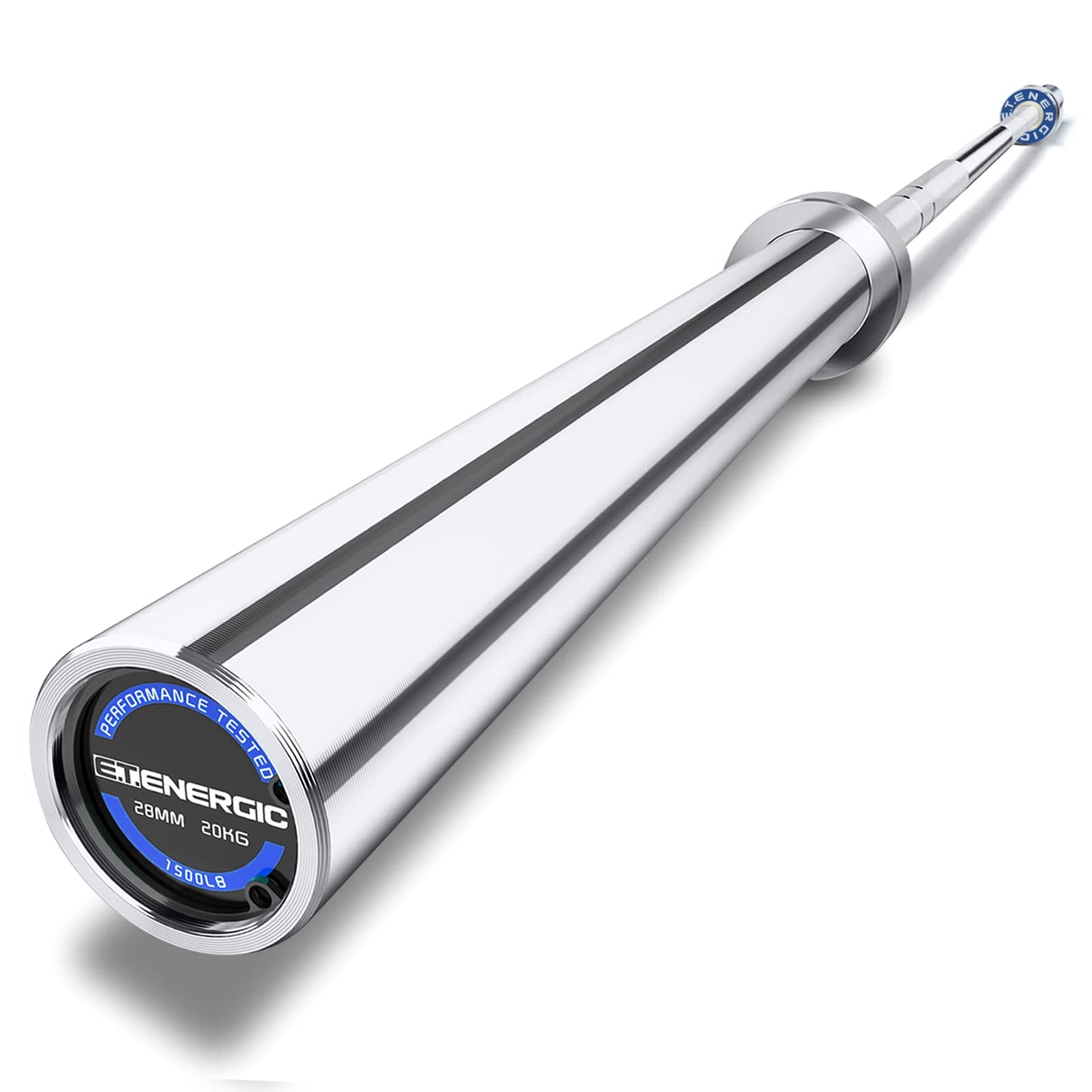 7ft Olympic Barbell Bar 45LB Load 1500lbs Capacity Available, for Gym Home Exercises, Weightlifting, Powerlifting for 2" Olympic Plates