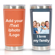 Personalized Photo 20oz 30oz Stainless Steel Tumbler,Custom Coffee Tumbler Cup With Lid And Strawstraw Vacuum Insulated With Text Photo Logo (PERSONALIZED)