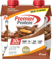 Premier Protein Shake, Chocolate Peanut Butter, 30g Protein, 11 Fl Oz, 4 Ct
