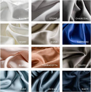 LUXOME Luxury Sheet Set | 100% Rayon (Viscose) from Bamboo | King Size - Stone | Deep Pockets | 4-Piece Set (Fitted, Flat, 2 Pillowcases)