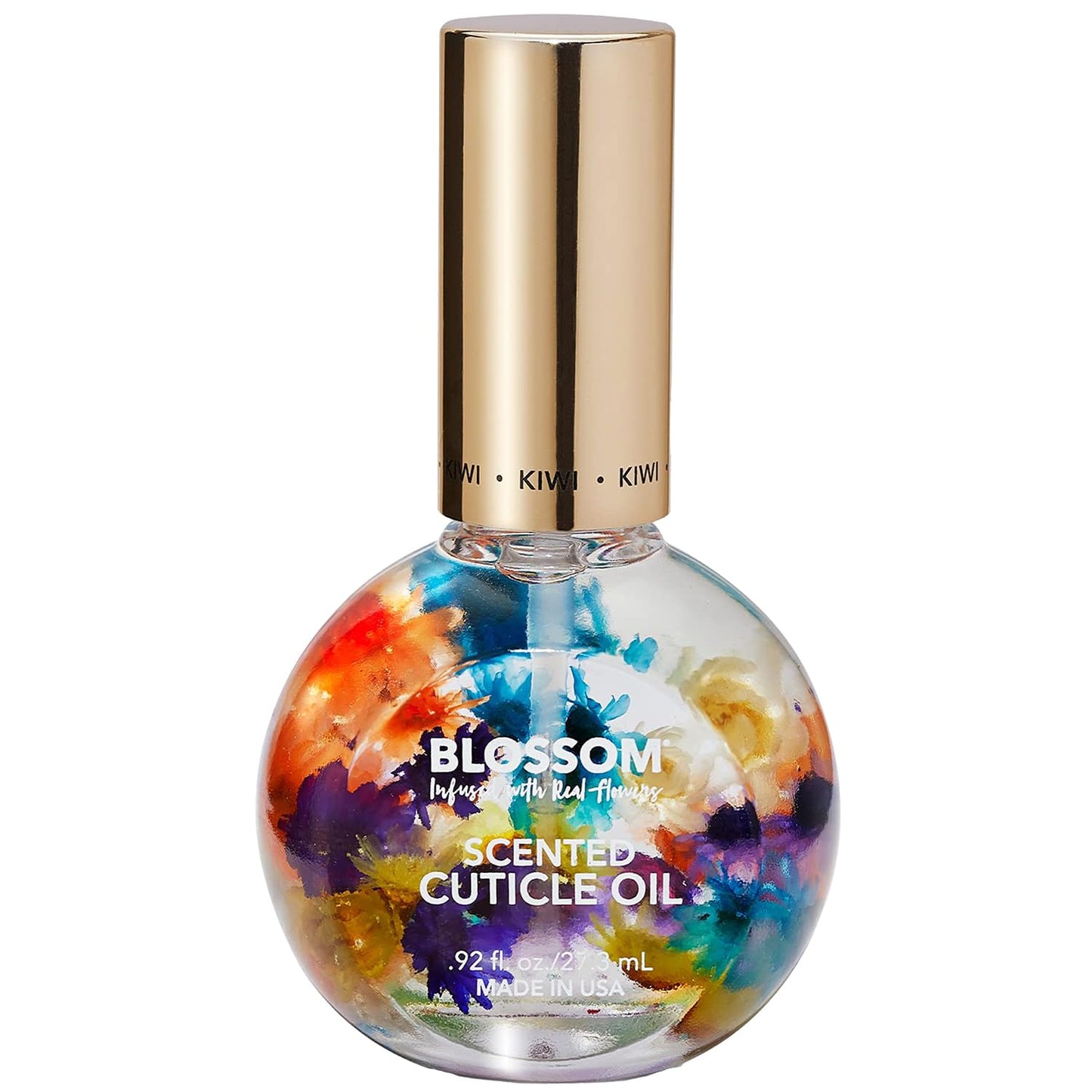Blossom Cuticle Oil for Nails, Hydrating, Moisturizing, Scented Nail Oil Cuticle Care, Infused with Real Flowers, Made in USA, 0.5 fl. oz, Rose