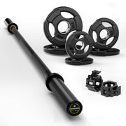 LIONSCOOL Premium 4ft/4.9ft/6ft Barbell for Strength Training and Olympic Weightlifting, 2 Inch Bar for Squats, Curls, Deadlifts, Presses, Hip Thrusts, 350lbs/500lbs/700lbs Weight Capacity