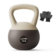 Soft Kettlebell - Cushioned Impact-Resistant Base and Anti-Slip, Kettle bell Anti-Slip Grip Weight for Home Workouts, Safe Strength Training Kettlebells Sets for Women & Men, With Non-slip Gloves