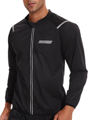 LAZAWG Men Sauna Suit Workout Sweat Jacket Zipper Gym Sauna Shirt Heat Trapping Sweat Top