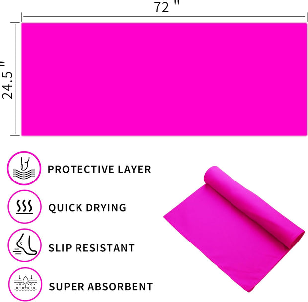 MIAOMIAO Non-Slip Hot Yoga Towel Set, Super Absorbent Microfiber in, 24.5" x 72" - Anti-Slip, Injury Free Design for Pilates, Yoga Mats, Exercise, and Fitness Gear