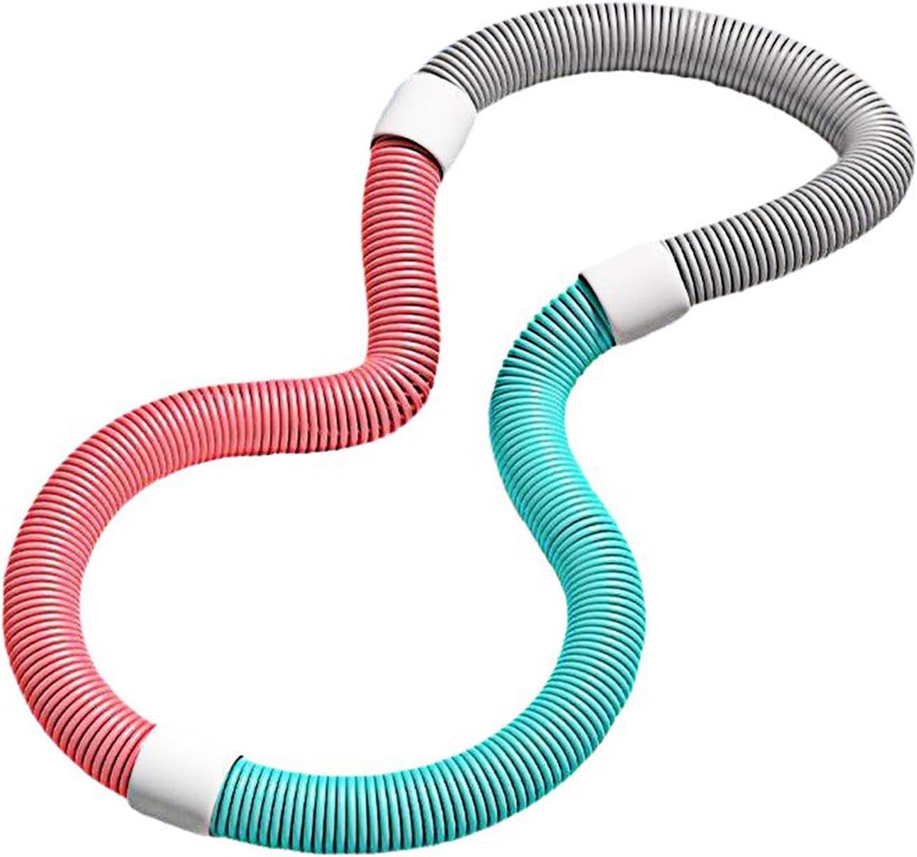 Foldable Weighted Fitness Hoop with Soft Spring – PVC Waist Slimming Exercise Ring, Portable Home Gym Equipment for Adults, Easy to Store & Workout for Women & Men