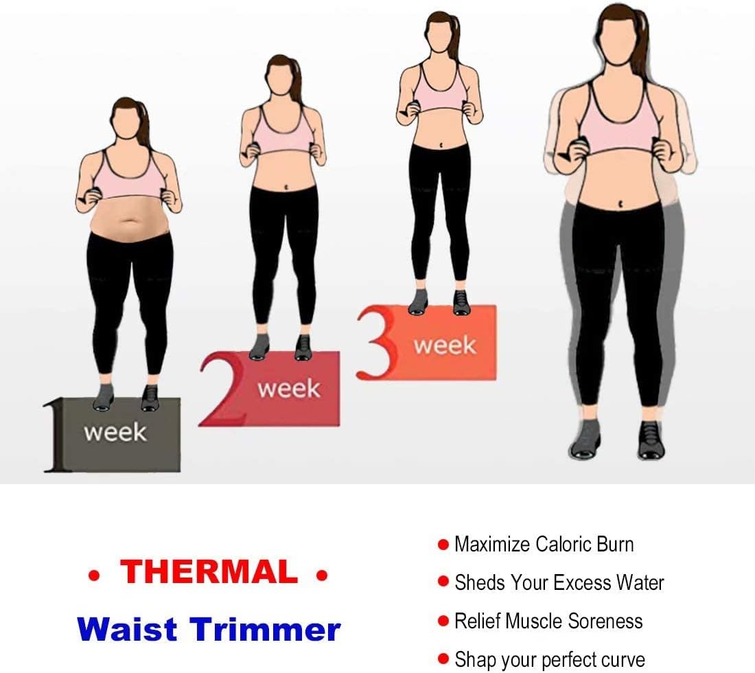 HOPLYNN Neoprene Sweat Waist Trainer Corset Trimmer Shaper Belt for Women