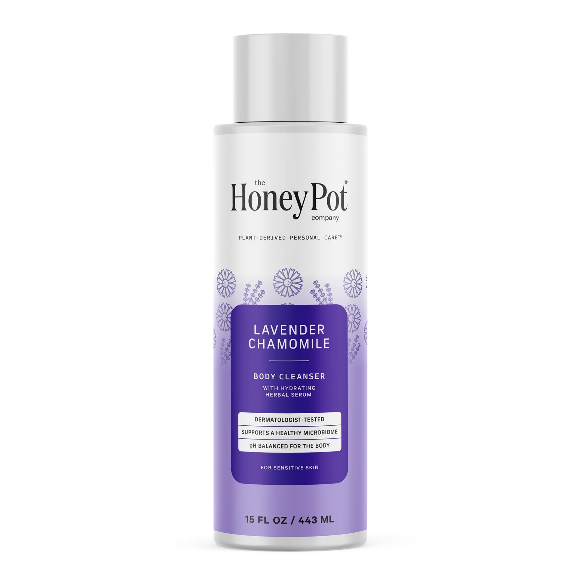 The Honey Pot Company - Body Wash for Women - Grapefruit Ylang Ylang Hydrating Body Cleanser - Moisturize & Cleanse Skin - Free of Parabens & Sulfates - 15 Fl. Oz