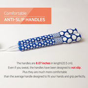 Skipping Jump Rope for Fitness Workout - Light Weight, Adjustable, Tangle Free, Excellent line control for Cardio Boxing, CrossFit, Training Exercise All Ages and Gender ( Special Luxury, KA-220, Made in Korea)