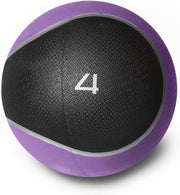 WF Athletic Supply Medicine & Exercise Ball - Durable Rubber & Consistent Weight Distribution; Comfort Textured Grip for Strength, Balance & Core Training, Multiple Choices Available