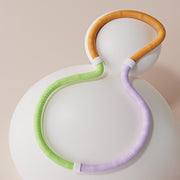 Weighted Fitness Hoop with Soft Spring, Foldable Waist Slimming Exercise Ring, Portable PVC Workout Equipment for Home Gym Adults