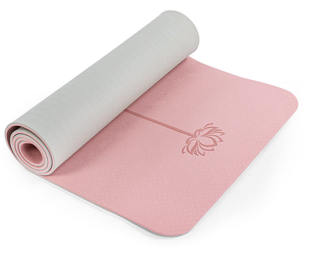 Yoga Mat Non Slip, Pilates Fitness Mats, Eco Friendly, Anti-Tear 1/4" Thick Yoga Mats for Women, Exercise Mats for Home Workout with Carrying Sling and Storage Bag