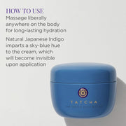 TATCHA The Indigo Body Butter | Soothing Silk Body Cream for Skin Dryness & Eczema, 200 ml | 6.8 oz
