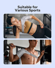 Komoko Shoulder Brace, Rotator Cuff Support Brace and Arm Sling for Pain Relief, Shoulder Compression Sleeve for Preventing Strains and Dislocation, Adjustable Fits Left and Right Arm, Men & Women