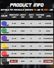 Resistance Bands Set - Pull Up Bands for Men Women, Exercise Bands Resistance with Door Anchor, Training Poster & Pouch for Body Stretching, Pull Up Assist