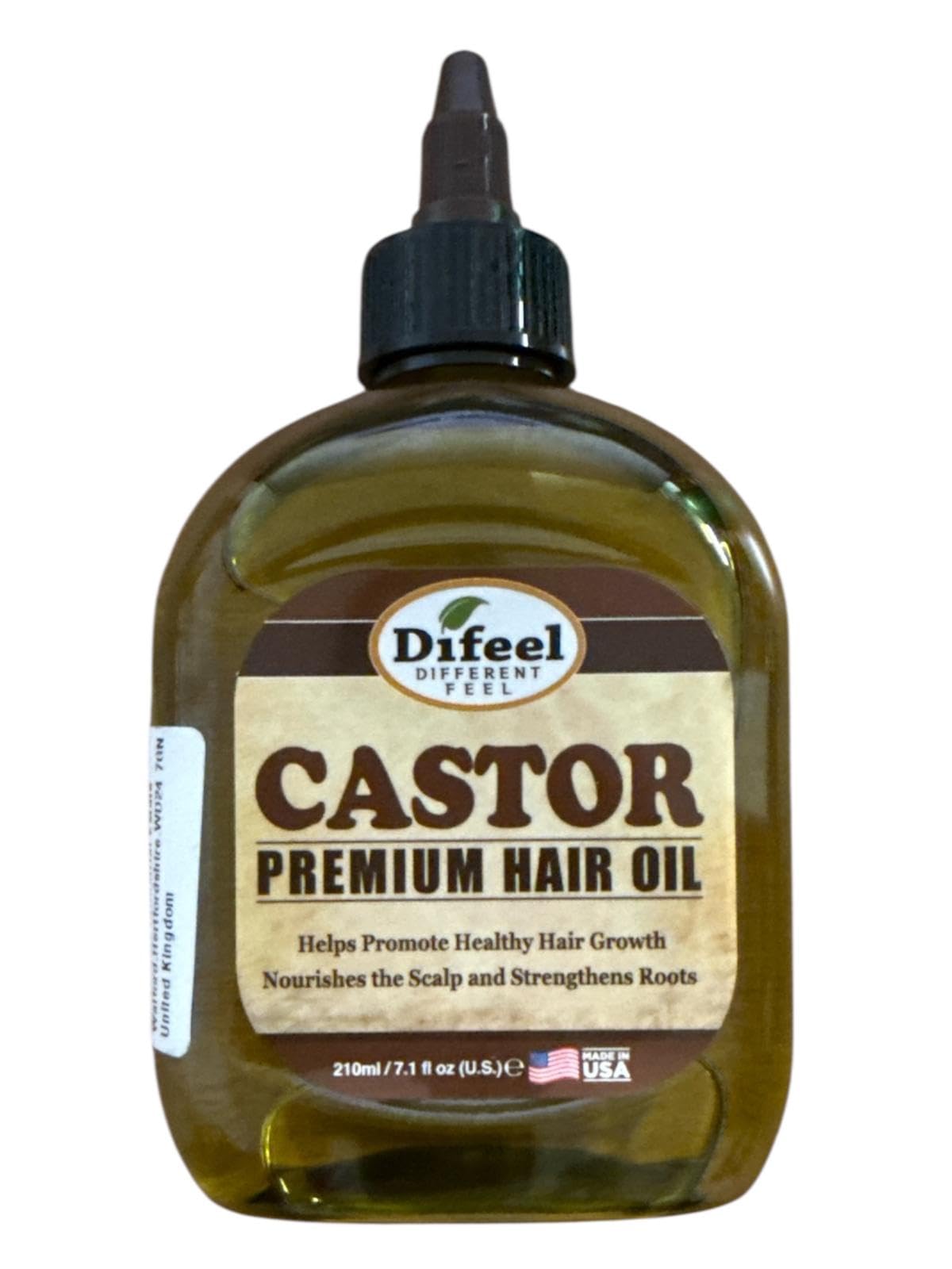 Difeel 99% Natural Premium Hair Oil - Caffeine & Castor Fastest Hair Growth, 8 oz.