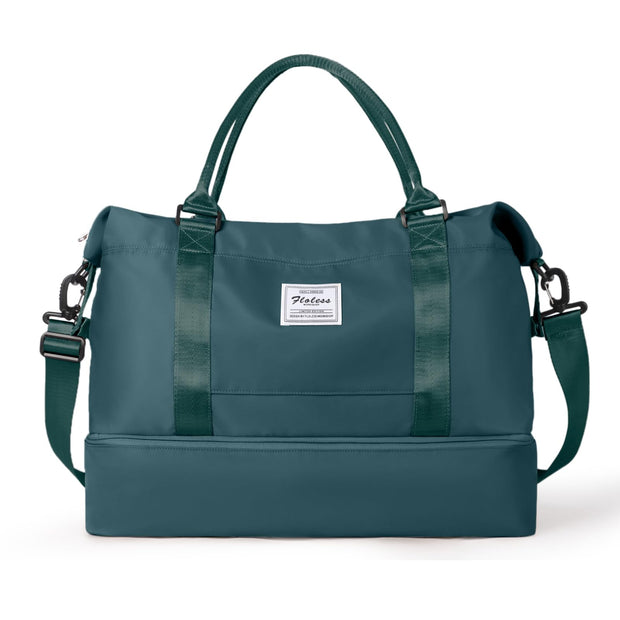 Travel Duffel Bag,Sports Tote Gym Bag,Shoulder Weekender Overnight Bag for Women