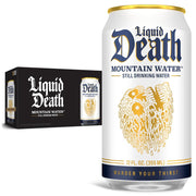 Liquid Death Sparkling Mountain Water, 16.9 oz Tallboys (12-Pack)