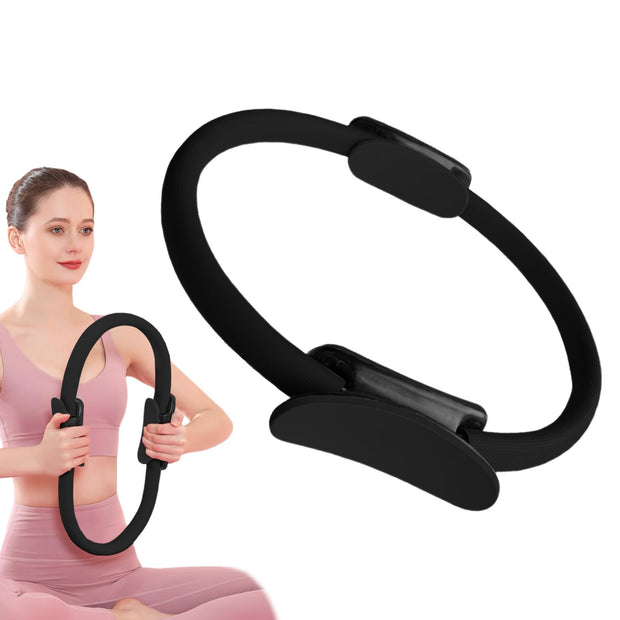 Upgrade Pilates Ring Fitness Circle,Lightweight & Durable Foam Padded Handles, Flexible Resistance Exercise Equipment for Toning Arms, Thighs Legs & Core