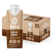 Koia Plant Based Protein Shake, Chocolate Banana, 20g Protein, 5g Sugar, 6g Prebiotic Fiber, 21 Vitamins & Minerals, Meal Replacement Drinks, Dairy-Free, Gluten-Free, Non-GMO, 11 Fl Oz (Pack of 12)
