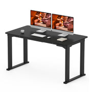 4 Legs Standing Desk, Large 79x31 Inches Electric Adjustable Height Desk with Splice Board, Stand Up Desk Home Office Computer Workstation, Black