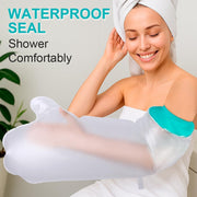 Waterproof Leg Cast Cover for Showering, Reusable Shower Sleeve for Lower Leg After Surgery, Watertight Non-Slip Adult Fracture Protector Bag, Water Proof Medical Covers for Calf/Ankle/Wound/Bandages