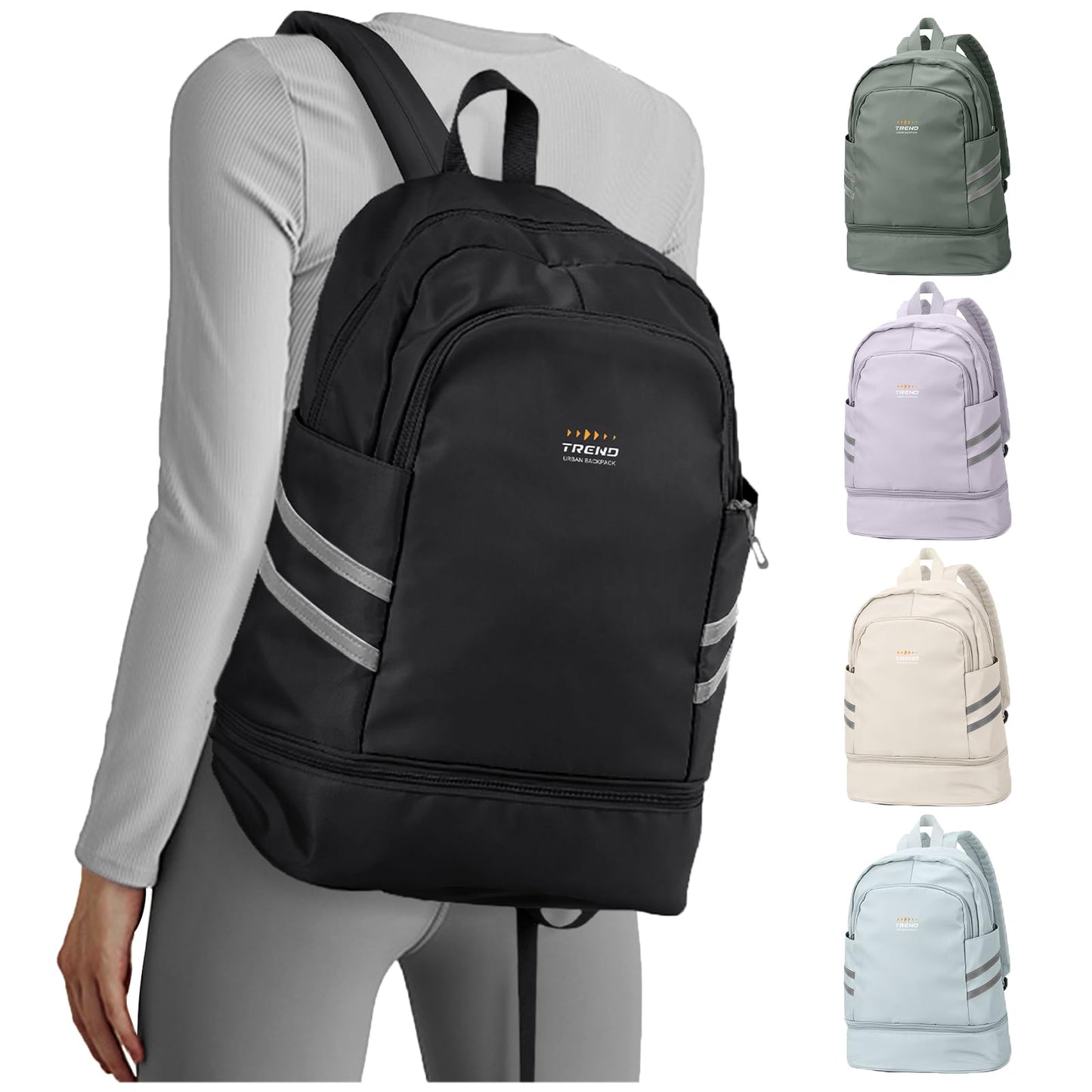 coofay Gym Backpack For Women Waterproof Backpack With Shoe Compartment Lightweight Travel Backpack Sports Backpacks Small Gym Bag