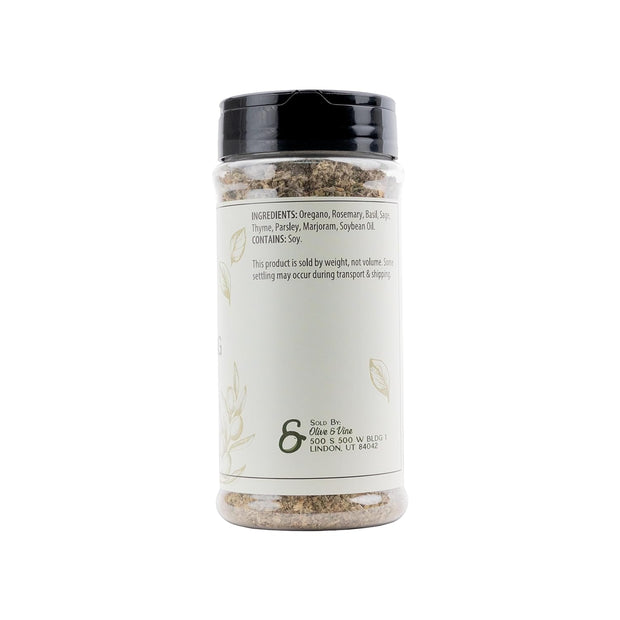 Olive & Vine Italian Seasoning, Herb Blend, Use in Pasta, Pizza, Salads, Rich Tradition, Authentic Taste, For Global Recipes (2.4 Ounce)
