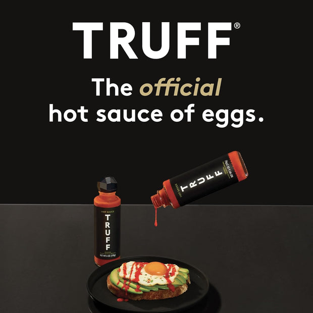 TRUFF Original Black Truffle Hot Sauce, Gourmet Hot Sauce with Ripe Chili Peppers, Black Truffle Oil, Agave Nectar, Unique Flavor Experience in a Bottle, 6 oz.
