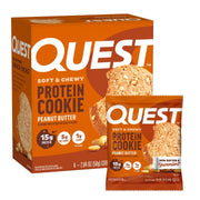Quest Nutrition Chocolate Chip Protein Cookie, 15g Protein, 1g Sugar, 2g Net Carbs, Keto Friendly, High Protein, Low Carb; 4 Count