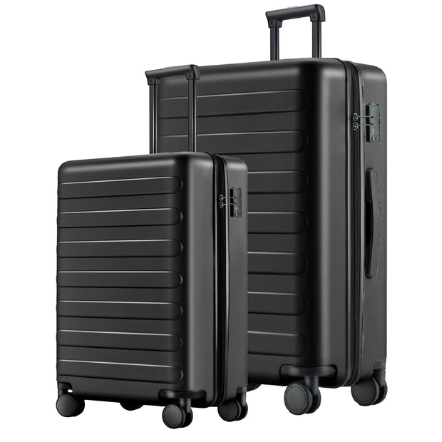 NINETYGO Carry On Luggage 22x14x9 Airline Approved, 20 Inch Luggage with Smooth Spinner Wheels, Lightweight, Hard Shell PC Suitcase Carry-On, Travel Luggage, TSA Approved (Pink, Rhine Basic)