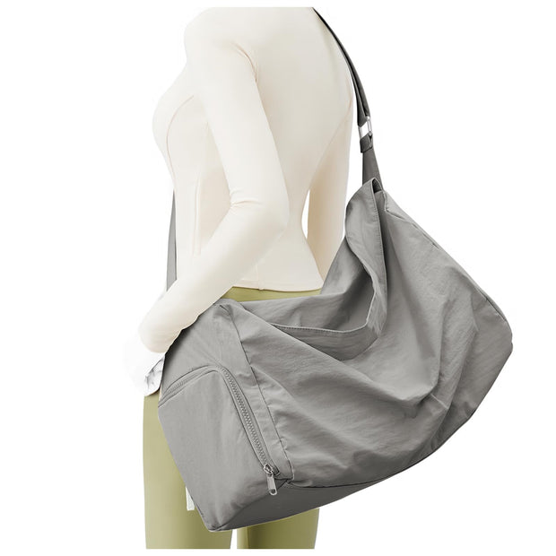 Small Gym Bag with Shoe Compartment, Workout Sport Duffle Bag for Women Travel, Waterproof Shoulder Overnight Bags Lightweight Carry on Tote Bags for Swim, Yoga, Dance