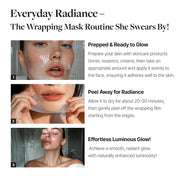 MDP+ RED LACTO COLLAGEN WRAPPING MASK, Glowy, Skin Elasticity, Hydrating, 2.36oz/70ml,Peel-off Mask, Pore Lifting and Minimizing, Korean Glass Skin