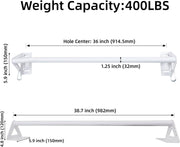 Wall Mounted Doorway Pull Up Bar, Heavy Duty Strength Training Pull-Up Bars for Doorframe, Support Beam or Joist Mount Thick Metal Sturdy Construction Support 500 lbs