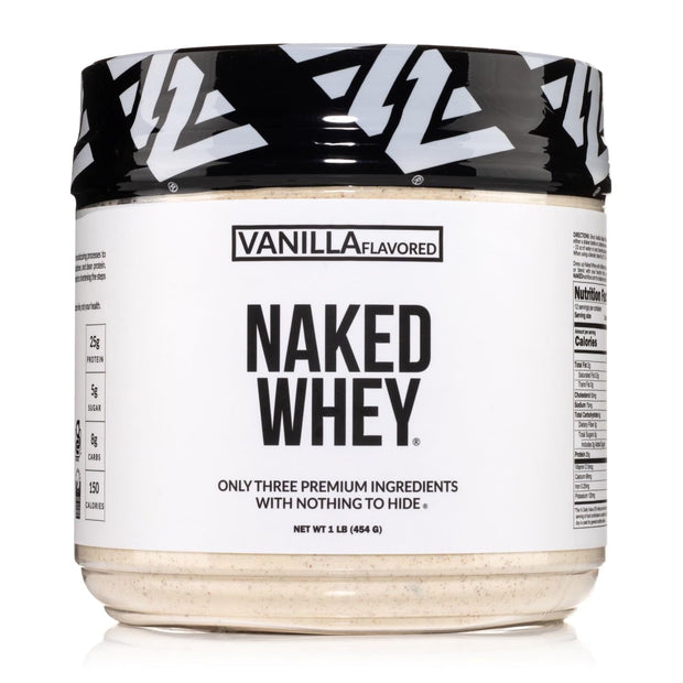 NAKED Whey Chocolate Protein Powder - Only 3 Ingredients - Grass Fed Whey Protein Powder, Organic Chocolate and Organic Coconut Sugar, No GMO, No Soy, and Gluten Free - 24 Servings