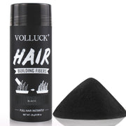 VOLLUCK Hair Fibers for Thinning Hair, Instant Coverage Hair Building Fibers for Women and men, Natural Hair Powder for Conceal Hair Loss 28 g (Dark Brown)