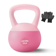 Soft Kettlebell - Cushioned Impact-Resistant Base and Anti-Slip, Kettle bell Anti-Slip Grip Weight for Home Workouts, Safe Strength Training Kettlebells Sets for Women & Men, With Non-slip Gloves