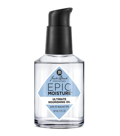 Jack Black Epic Moisture Ultimate MP10 Nourishing Oil, 2 Fl Oz – Multi-Purpose Moisturizing Body Oil and Beard Oil with 10 Natural Oils for Face, Beard, Body, Hair, Elbows, Feet and Cuticles