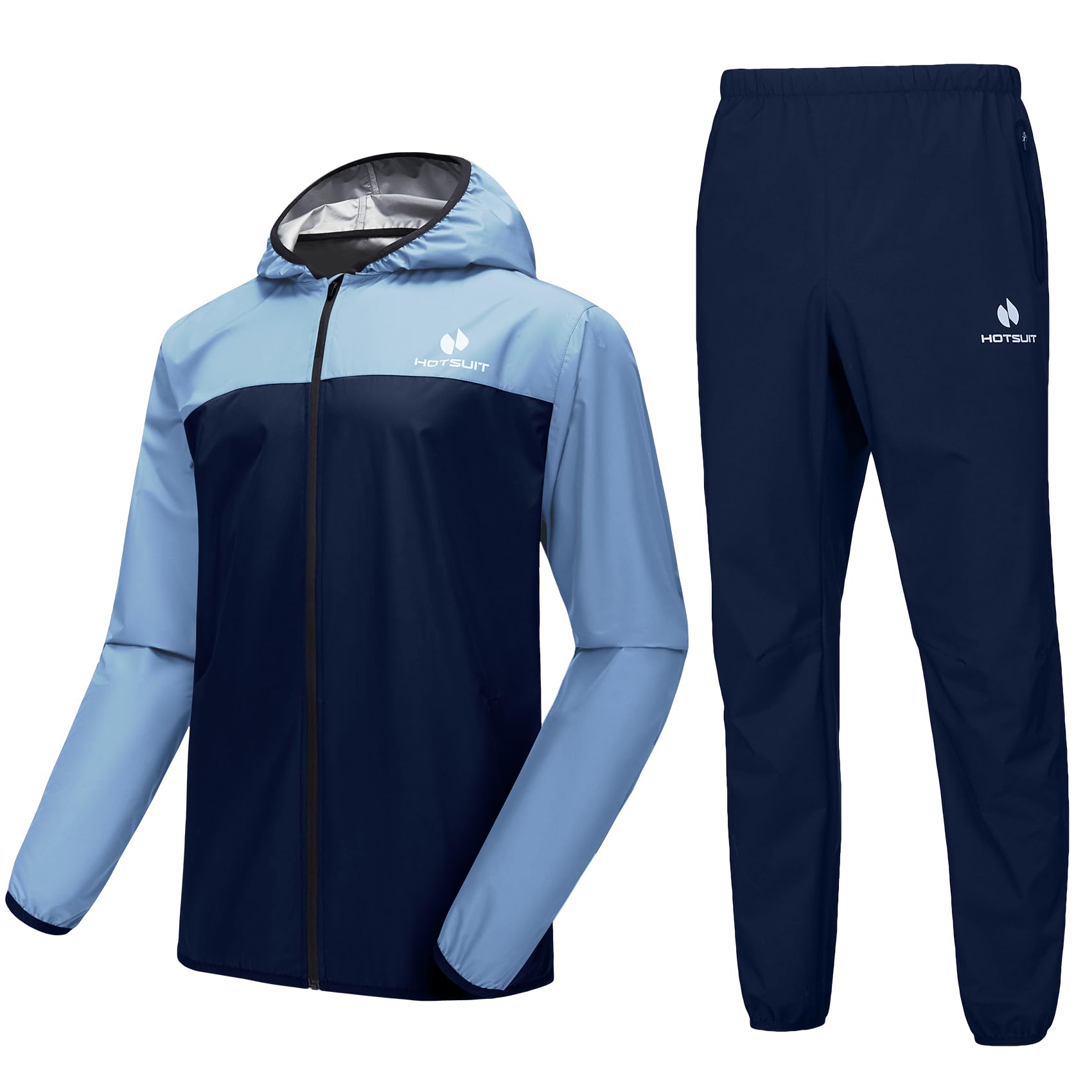HOTSUIT Sauna Suit for Men Sweat Suits Gym Workout Exercise Sauna Jacket Pant Full Body