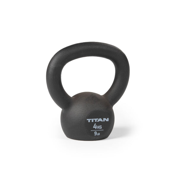 Titan Fitness Cast Iron Kettlebell, Single Piece Casting, KG and LB Markings, Full Body Workout