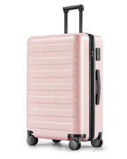 NINETYGO Carry On Luggage 22x14x9 Airline Approved, 20 Inch Luggage with Smooth Spinner Wheels, Lightweight, Hard Shell PC Suitcase Carry-On, Travel Luggage, TSA Approved (Pink, Rhine Basic)
