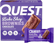 Quest Nutrition Bake Shop, Chocolate Brownies, 10g Protein, 2g Net Carbs, 1g Sugar, 4 Count
