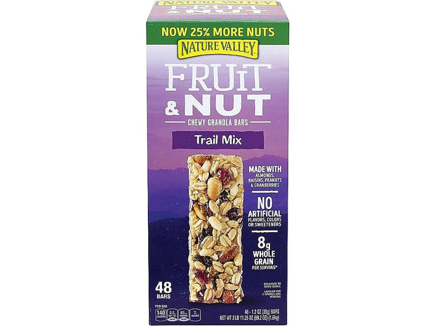 Nature Valley Chewy Trail Mix Fruit and Nut Bars, 1.2 oz. bars, 48-Count