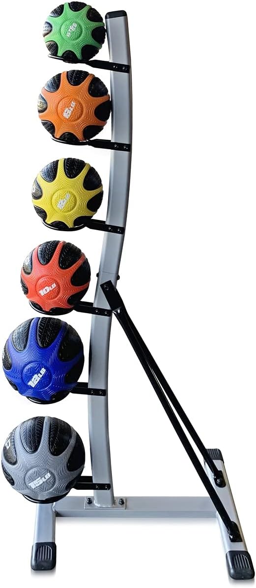 WF Athletic Supply Medicine & Exercise Ball - Durable Rubber & Consistent Weight Distribution; Comfort Textured Grip for Strength, Balance & Core Training, Multiple Choices Available