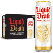 Liquid Death, Soda-Flavored Sparkling Water Variety Pack, 12-Pack (12oz Cans), Low Calorie & No Artificial Sweeteners, 4 Flavors: Severed Lime, Doctor Death, Killer Cola, and Rootbeer Wrath